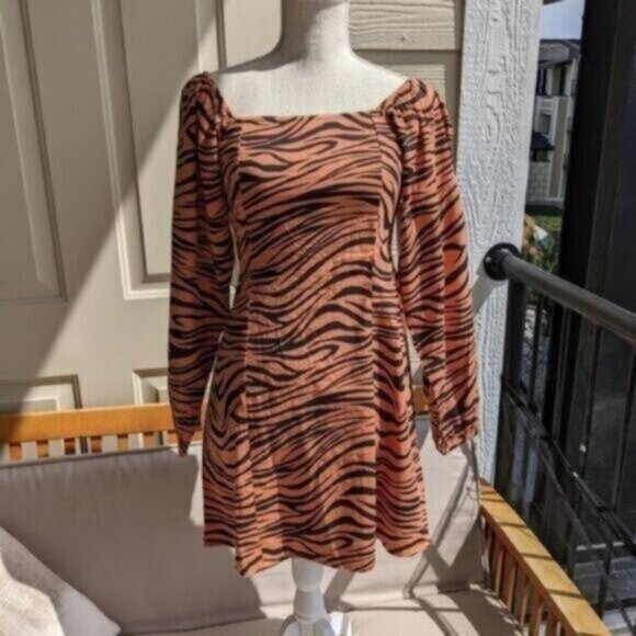 Billabong Desert Clay Tiger Feeling Flirty Dress - Picture 10 of 11